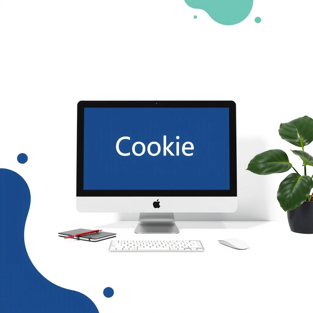 Computer screen showing cookie information